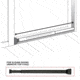 Guard Dog Security DoorKeeper Adjustable Security Door Bar with Alarm, Black, One Size, DS-GDDK-BK-AL
