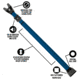 Guard Dog Security DoorKeeper Adjustable Security Door Bar with Alarm, Blue, One Size, DS-GDDK-BL-AL