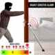 Guard Dog Security DoorKeeper Adjustable Security Door Bar with Alarm, White, One Size, DS-GDDK-WT-AL