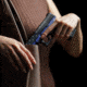 GunSkins Glock 19 Pistol Skin Premium Vinyl Wrap, GS Thin Blue Line, CU-98059-GLOCK19-TBLN