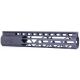 Guntec USA Air Lite M-Lok Free Floating Handguard w/Monolithic Top Rail, 10in, Black, GT-10MLK-AL