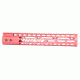 GUNTEC USA 12in Air Lite M-Lok Free Floating Handguard with Monolithic Top Rail, Red GT-12MLK-AL-RED
