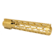 Guntec USA 12in AIR-LOK Series M-LOK Compression Free Floating Handguard With Monolithic Top Rail .308 Cal, Anodized Gold, GT-12ALC-308-GOLD