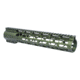 Guntec USA 12in AIR-LOK Series M-LOK Compression Free Floating Handguard With Monolithic Top Rail .308 Cal, Anodized Green, GT-12ALC-308-GREEN