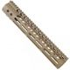 Guntec USA Ultra Lightweight Thin M-Lok Free Floating Handguard w/Monolithic Top Rail, .308 Cal, 12in, Cerakote Flat Dark Earth, GT-12MLK-308-E