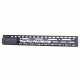 GUNTEC USA 15in Air Lite Series M-LOK Free Floating Handguard w/Monolithic Top Rail, .308 Cal, Black, GT-15MLK-AL-308