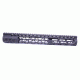 GUNTEC USA 15in Air Lite Series M-Lok Free Floating Handguard with Monolithic Top Rail, Black GT-15MLK-AL