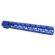 Guntec USA 16.5in AIR-LOK Series M-LOK Compression Free Floating Handguard With Monolithic Top Rail .308 Cal, Anodized Blue, GT-16.5ALC-308-BLUE