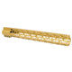 Guntec USA 16.5in AIR-LOK Series M-LOK Compression Free Floating Handguard With Monolithic Top Rail .308 Cal, Anodized Gold, GT-16.5ALC-308-GOLD