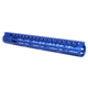 Guntec USA .308 Caliber Ultra Lightweight Thin M-LOK System Free Floating Handguard w/Monolithic Top Rail, 15in, Anodized Blue, GT-15MLK-308-BLUE