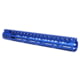 Guntec USA .308 Caliber Ultra Lightweight Thin M-LOK System Free Floating Handguard w/Monolithic Top Rail, 15in, Anodized Blue, GT-15MLK-308-BLUE