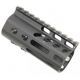 Guntec USA Ultra Lightweight Thin M-Lok Free Floating Handguard w/Monolithic Top Rail, 4in, Black, GT-4MLK