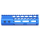 Guntec USA 6.75'' ULtra Lightweight Thin M-LOK Free Floating Handguard w/ Monolithic Top Rail, Anodized Blue, GT-675MLK-BLUE