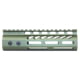 Guntec USA 6.75'' ULtra Lightweight Thin M-LOK Free Floating Handguard w/ Monolithic Top Rail, Anodized Green, GT-675MLK-GREEN