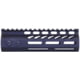 Guntec USA 6.75in Ultra Lightweight Thin M-LOK Free Floating Handguard w/ Monolithic Top Rail, Anodized Black, GT-675MLK