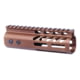 Guntec USA 6'' Ultra Lightweight Thin M-LOK Free Floating Handguard w/ Monolithic Top Rail, Anodized Bronze, GT-6MLK-BRZ