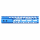 Guntec USA Air Lite M-LOK Free Floating Handguard w/Monolithic Top Rail, 10in, Blue, GT-10MLK-AL-BLUE