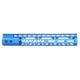 Guntec USA Air Lite M-LOK Free Floating Handguard w/Monolithic Top Rail, 12in, Blue, GT-12MLK-AL-BLUE