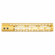Guntec USA Air Lite M-LOK Free Floating Handguard w/Monolithic Top Rail, 12in, Gold, GT-12MLK-AL-GOLD