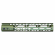 Guntec USA Air Lite M-LOK Free Floating Handguard w/Monolithic Top Rail, 12in, Green, GT-12MLK-AL-GREEN