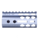 Guntec USA Air Lite Series Honeycomb M-LOK Free Floating Handguard w/ Monolithic Top Rail, 4in, Anodized Grey, GT-4HC-AL-MLK-GREY