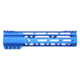 Guntec USA AIR-LOK Series M-LOK Compression Gen 2 Free Floating Handguard w/Monolithic Top Rail, 9in, Blue, GT-9ALC-G2-BLUE