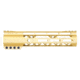 Guntec USA AIR-LOK Series M-LOK Compression Gen 2 Free Floating Handguard w/Monolithic Top Rail, 9in, Gold, GT-9ALC-G2-GOLD