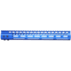 Guntec USA AR-15 15in Ultra Lightweight Thin M-LOK System Free Floating Handguard w/ Monolithic Top Rail, Anodized Blue, GT-15MLK-BLUE