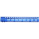 Guntec USA AR-15 15in Ultra Lightweight Thin M-LOK System Free Floating Handguard w/ Monolithic Top Rail, Anodized Blue, GT-15MLK-BLUE