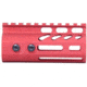 Guntec USA AR-15 4in Ultra Lightweight Thin M-LOK Free Floating Handguard w/ Monolithic Top Rail, Anodized Red, GT-4MLK-RED
