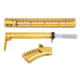 Guntec USA AR-15 Compliant Ultra Furniture Set, Anodized Gold, AR-COMP-SET-GOLD