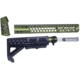 Guntec USA AR-15 Honeycomb Series Complete Furniture Set, Gen 2, Anodized Green, HC-SET-G2-GREEN