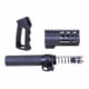 Guntec USA AR-15 Micro Pistol Furniture Set, Anodized Black, MICRO-P-SET