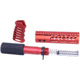 Guntec USA AR-15 Pistol Furniture Set, Anodized Red, AR-PISTOL-SET-MLK-RED