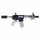 Guntec USA AR-15 Ultra Lightweight Thin M-LOK Free Floating Handguard w/ Monolithic Top Rail, 7in, Chrome, GT-7MLK-C