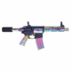 Guntec USA AR-15 Ultra Lightweight Thin M-LOK Free Floating Handguard w/ Monolithic Top Rail, 7in, Rainbow PVD, GT-7MLK-RPVD