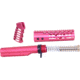 Guntec USA AR-15 Pistol Furniture Set With Miltube, Anodized Rose, AR-PISTOL-SET-MIL-ROSE