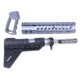 Guntec USA AR-15 Ultra Pistol Furniture Set, Anodized Grey, UPS-GREY