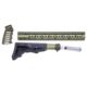 Guntec USA AR-15 Ultralight Series Complete Furniture Set, Anodized Green, ULTRA-SET-GREEN