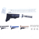 Guntec USA AR-15 Ultralight Series Complete Furniture Set, Arctic White, Black, Blue, Burnt Bronze, Cerakote Blue, Chrome
