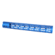 Guntec USA MOD LITE Skeletonized Series M-LOK Free Floating Handguard w/ Monolithic Top Rail, 15in, Anodized Blue, GT-15MDLTE-BLUE