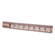 Guntec USA MOD LITE Skeletonized Series M-LOK Free Floating Handguard w/ Monolithic Top Rail, 15in, Anodized Bronze, GT-15MDLTE-BRZ