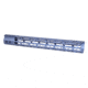 Guntec USA MOD LITE Skeletonized Series M-LOK Free Floating Handguard w/ Monolithic Top Rail, 15in, Anodized Grey, GT-15MDLTE-GREY