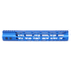 Guntec USA MOD LITE Skeletonized Series M-LOK Free Floating Handguard With Monolithic Top Rai, Anodized Blue, 12in, GT-12MDLTE-BLUE