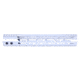 Guntec USA MOD LITE Skeletonized Series M-LOK Free Floating Handguard With Monolithic Top Rai, Anodized Clear, 12in, GT-12MDLTE-CLEAR