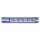 Guntec USA MOD LITE Skeletonized Series M-LOK Free Floating Handguard With Monolithic Top Rai, Anodized Grey, 12in, GT-12MDLTE-GREY
