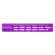 Guntec USA MOD LITE Skeletonized Series M-LOK Free Floating Handguard With Monolithic Top Rai, Anodized Purple, 12in, GT-12MDLTE-PURPLE