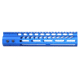Guntec USA Ultra Lightweight Thin M-LOK System Free Floating Handguard w/Monolithic Top Rail, 10in, Blue, GT-10MLK-BLUE