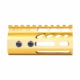 Guntec USA Ultra Lightweight Thin M-LOK System Free Floating Handguard w/Monolithic Top Rail, 4in, Gold, GT-4MLK-GOLD