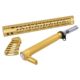 Guntec USA AR-15 Ultralight Complete Furniture Set, 15in, Anodized Gold, 15MLK-SET-GOLD